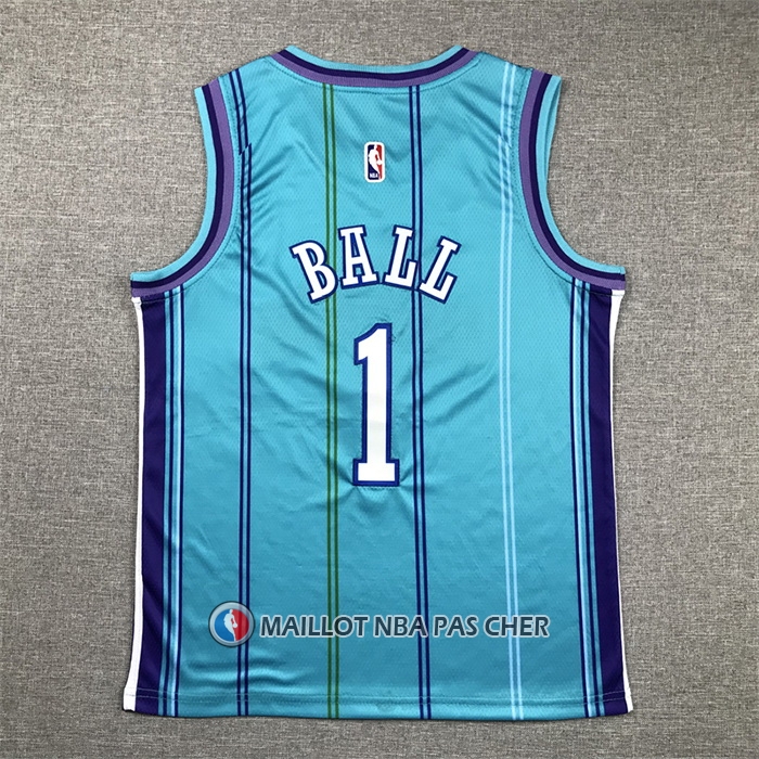 Maillot Enfant Charlotte Hornets LaMelo Ball NO 1 Classic 2023-24 Vert
